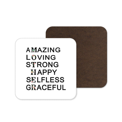 Amazing Mum Coaster - Floral Design - TISATI