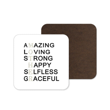 Amazing Mum Coaster - Floral Design - TISATI