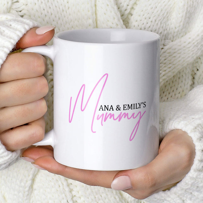 Personalised Mummy Mug - Pink Mummy Cup - TISATI